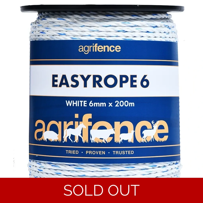 product Image for Agrifence Easyrope 6 Paddock Rope 200m White